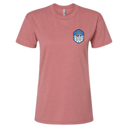 Logan County Women's Short Sleeve Mauve Tee